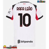 Camisa de Futebol AC Milan Rafael Leao #10 Equipamento Secundário Mulheres 2025-26 Manga Curta